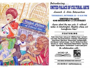 United Palace of Cultural Arts – Launch and Arts Interaction