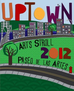 Uptown Arts Stroll 2012 poster design