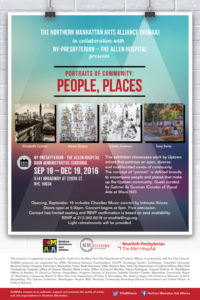 NoMAA exhibition: Portraits of Community – People, Places (flyer)