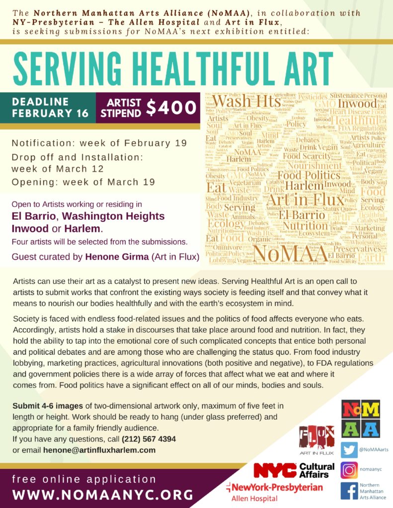 Open Call for Serving Healthful Art