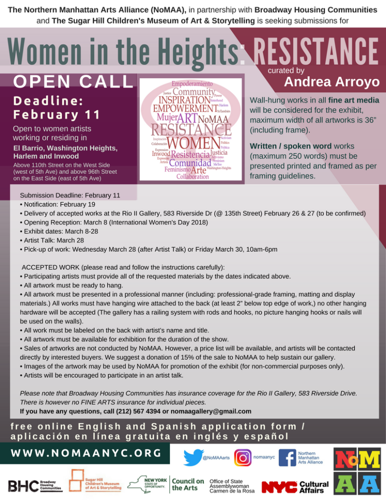 Open Call: Women in the Heights