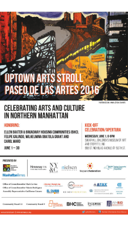 Ver la guía de paseo Uptown Arts 2016