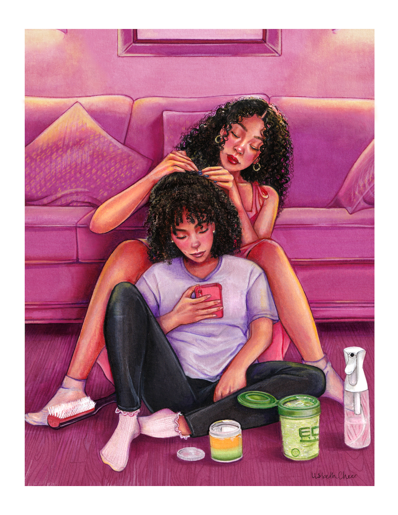 26-Checo_Lisbeth_Love_Markers and colored pencils_12x15_2022