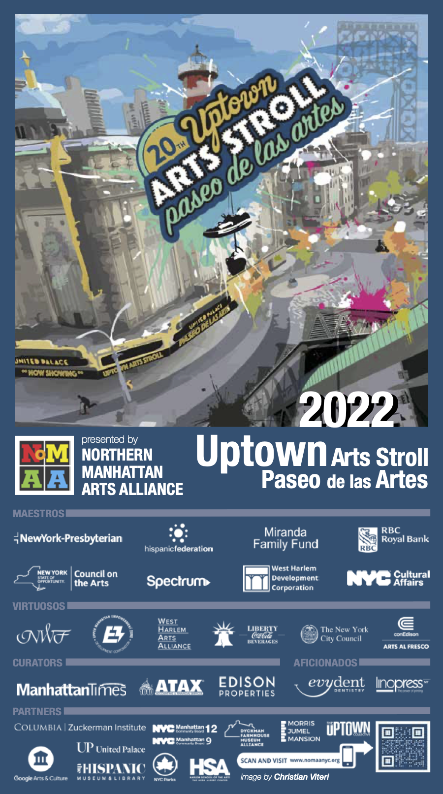 Guía de paseos artísticos de Uptown 2022