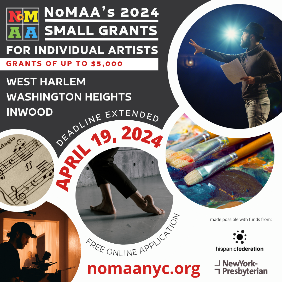 NoMAA's 2024 Small Grants for Individual Artists