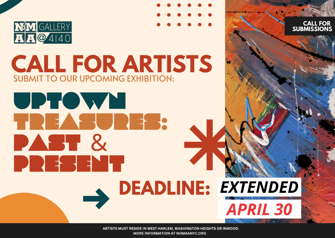 APRIL 30 deadline - Uptown Treasures: Past & Present – Call for Artists