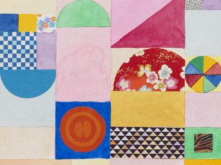 Bresler_Susan_ Positive Energy_ 2024_ Watercolor_ Collage_ Pen and Ink_ 12 inches by 16 inches