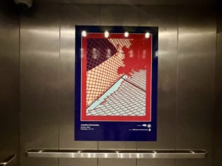 <strong><a href="https://www.josefinahernandez.com/">Josefina Hernandez</a></strong>, <em>Contain</em>, 2023, Cut paper 10"x 8 (190th Street Elevator)